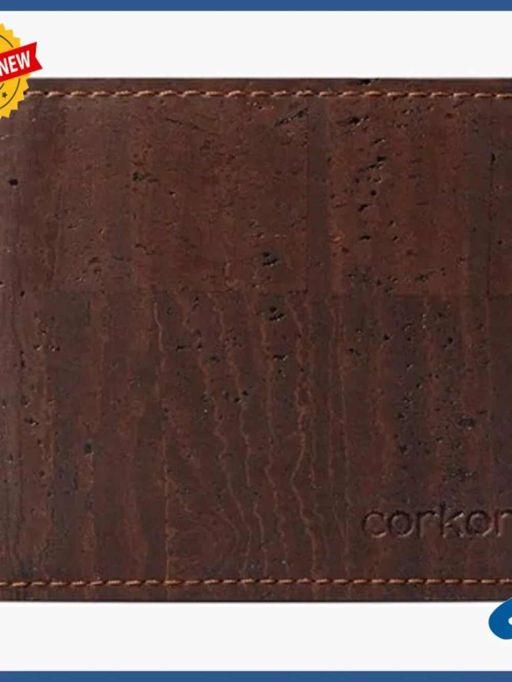 RFID Blocking Vegan Cork Bifold Wallet for Men - Slim & Organized